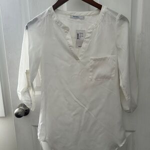 Women's White sheer Blouse